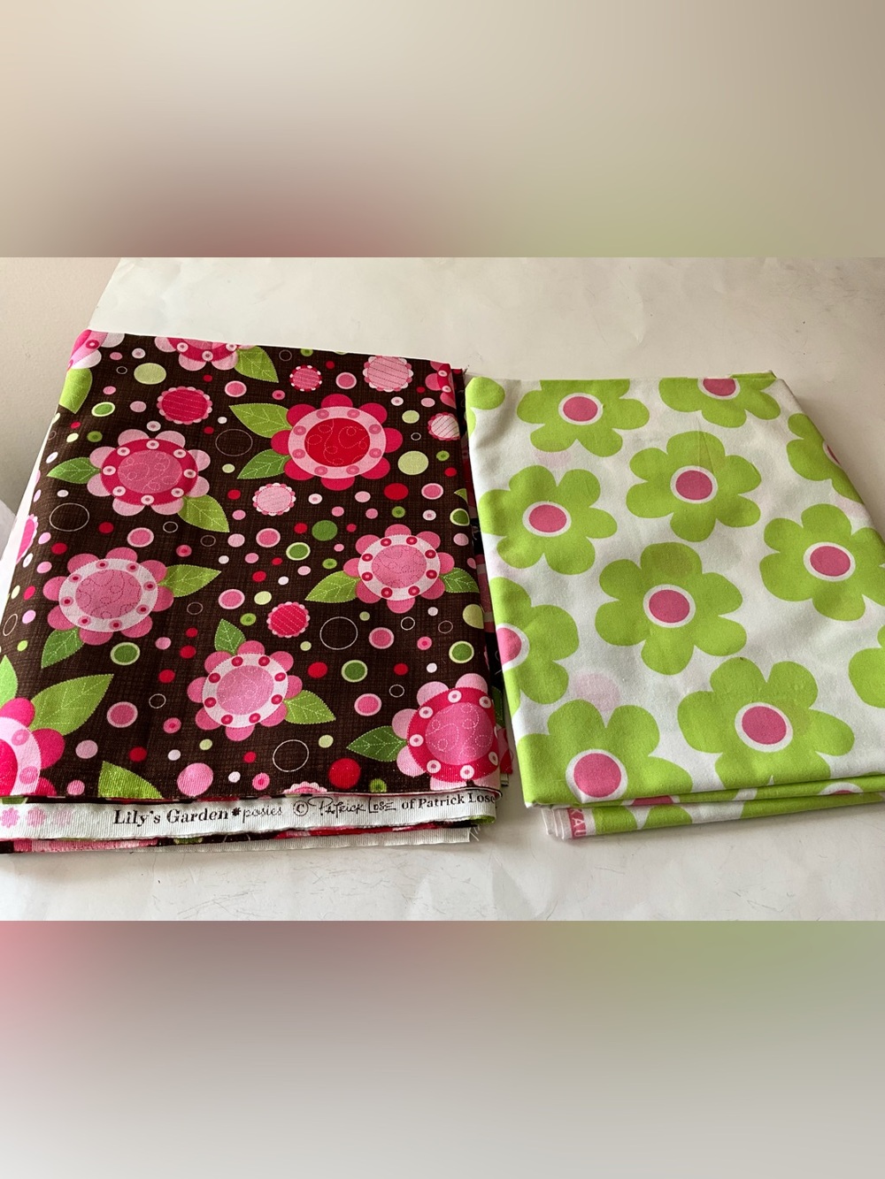 Quilting RJR Fabrics Lily's Garden Floral + Robert Kaufman Flower Power BoHo